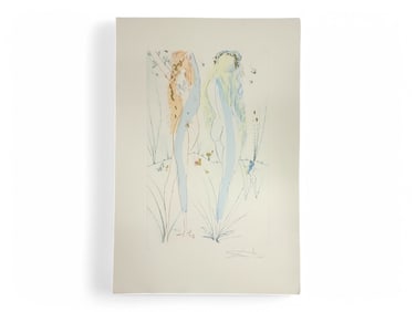 Salvador Dali "Return, O Shulamite (Two Nudes)" Print