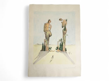 Salvador Dali "Archaeological Reminiscence of Millet's Angelus" Print