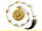 Nome Gold Rush Gold Nugget Pocket Watch & Fob