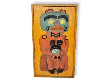 Yellow Cedar "She-Grisly and Kats" Plank - Marilyn Dwellery