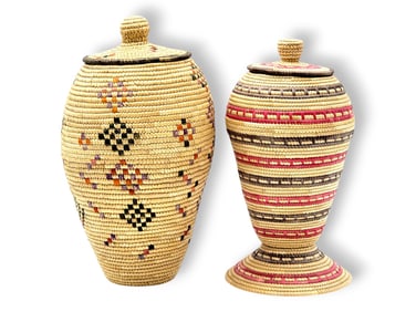 Yup'ik Coiled Grass Baskets - Natalia Smith