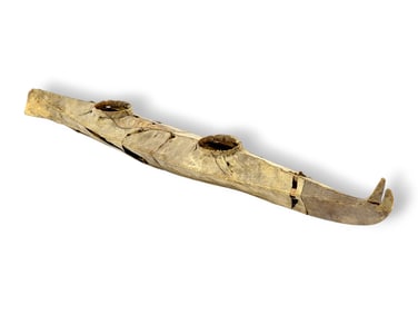 Large & Early Inuit Kayak Model