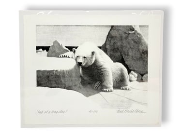 Fred Machetanz "End of a Long Day!" Stone Lithograph