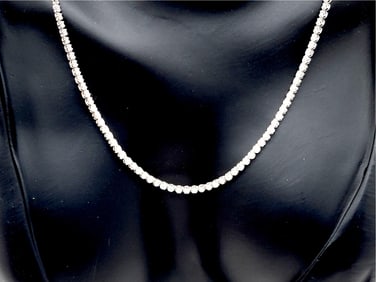 3.00 Carat Diamond Choker Necklace in 18k White Gold