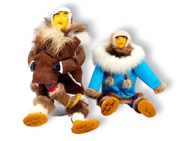 Yup'ik Fur, Fabric & Beaded Dolls - Clifford Smart