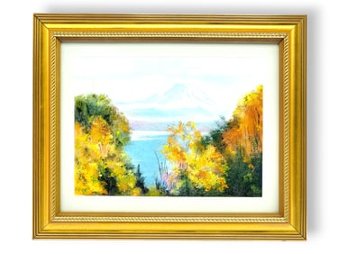 Josephine Crumrine Liddell Pastel Mountain View Painting