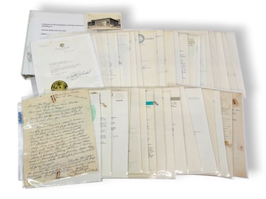 Alaskan Political Figure Signature & State/City Seal Collection