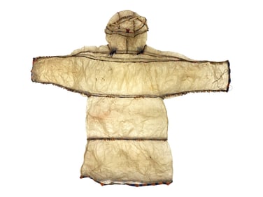 Infant Size Alaskan Native Dried Seal Gut Parka