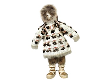 Yup'ik Male Doll w/ Seal Gut Parka - Josephine Ungott