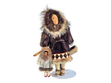 Ethel Washington Inupiaq Mother & Child Dolls