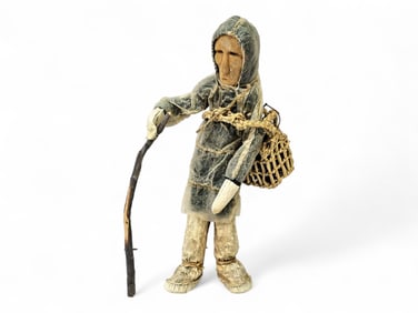 Chevak "Poor Man" Seal Gut & Salmon Skin Doll - Mary Nash