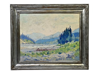 Eustace P. Ziegler "The Kuskalana River" Oil Painting