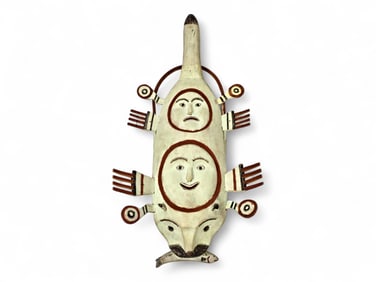 A Hooper Bay Bear & Dual Spirit Mask - Ivan O'Brien