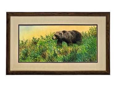 David Totten "Morning in the Willows" Pastel Drawing