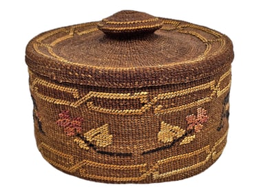 A Fanciful Northwest Coast Spruce Root Basket