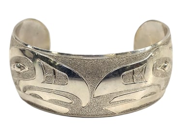 A Northwest Coast Sterling Silver Cuff Bracelet