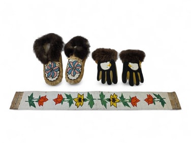 A Group of Athabascan Beadwork