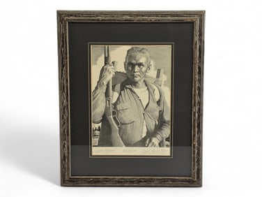 Fred Machetanz "Indian Trapper" Stone Lithograph