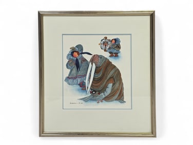 Barbara Lavallee Original Watercolor Painting from "Mama, Do You Love Me?"