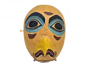 Tlingit Polychrome Wooden Eagle Mask - Willie Marks