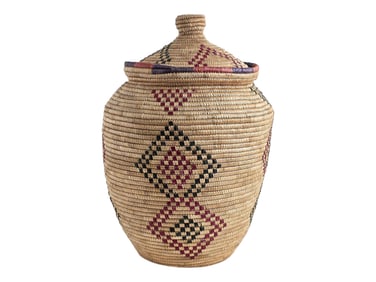 14" Yup'ik Coiled Grass Basket