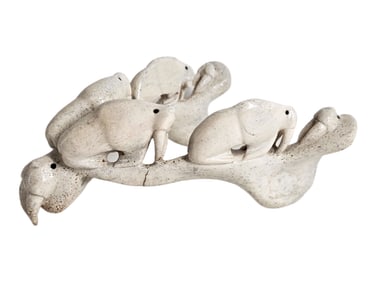 A Carved Walrus Jawbone