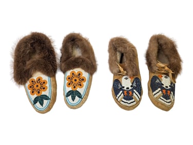 Athabascan Beadwork Moccasins