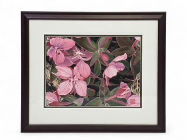Byron Birdsall Watercolor Painting of Dwarf Fireweed