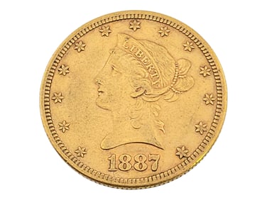 1887 $10 Liberty Head Gold Eagle