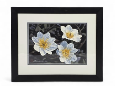 Byron Birdsall "Say It With Flowers" Watercolor Painting