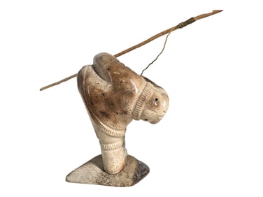 A Large Mineralized Walrus Jawbone Transformation Carving - Chivly Chupak