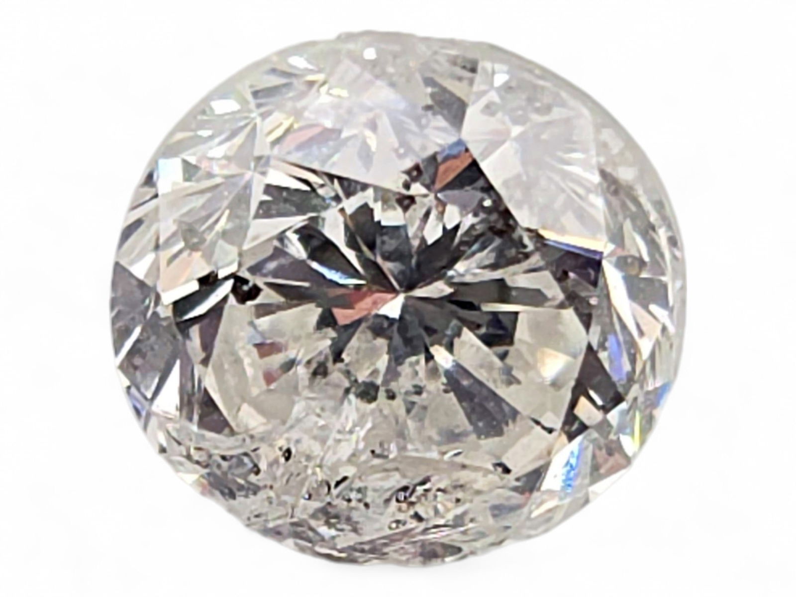 1.61 ct Round Brilliant Cut Diamond: A natural colorless and transparent diamond in a round brilliant cut, measuring 6.84-7.02 x 4.86mm with a weight of 1.613 carats. Includes a Gem Identification Record from Diamond Pro Service.