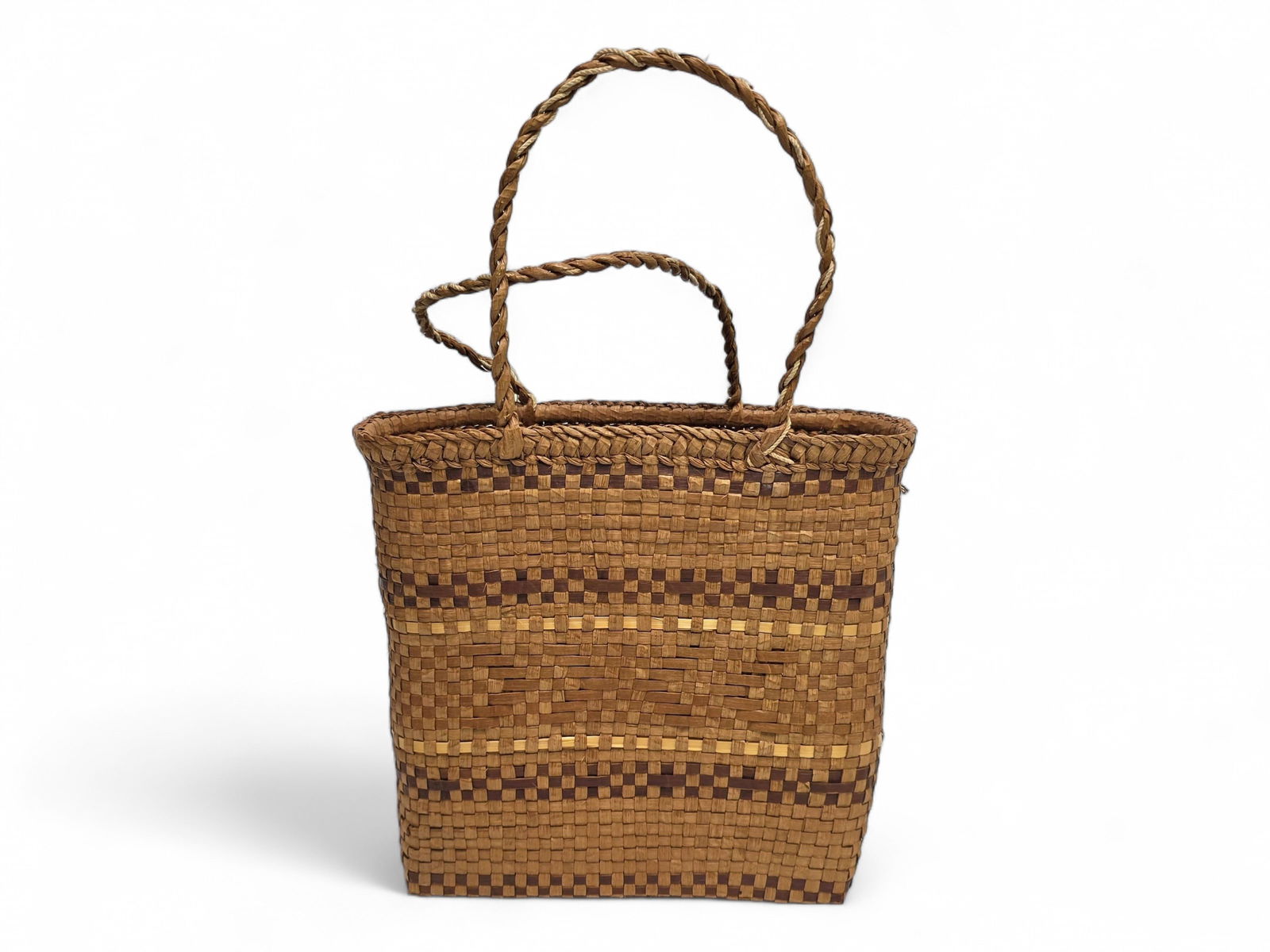 A Northwest Coast Cedar Bark Basket (1 of 8)