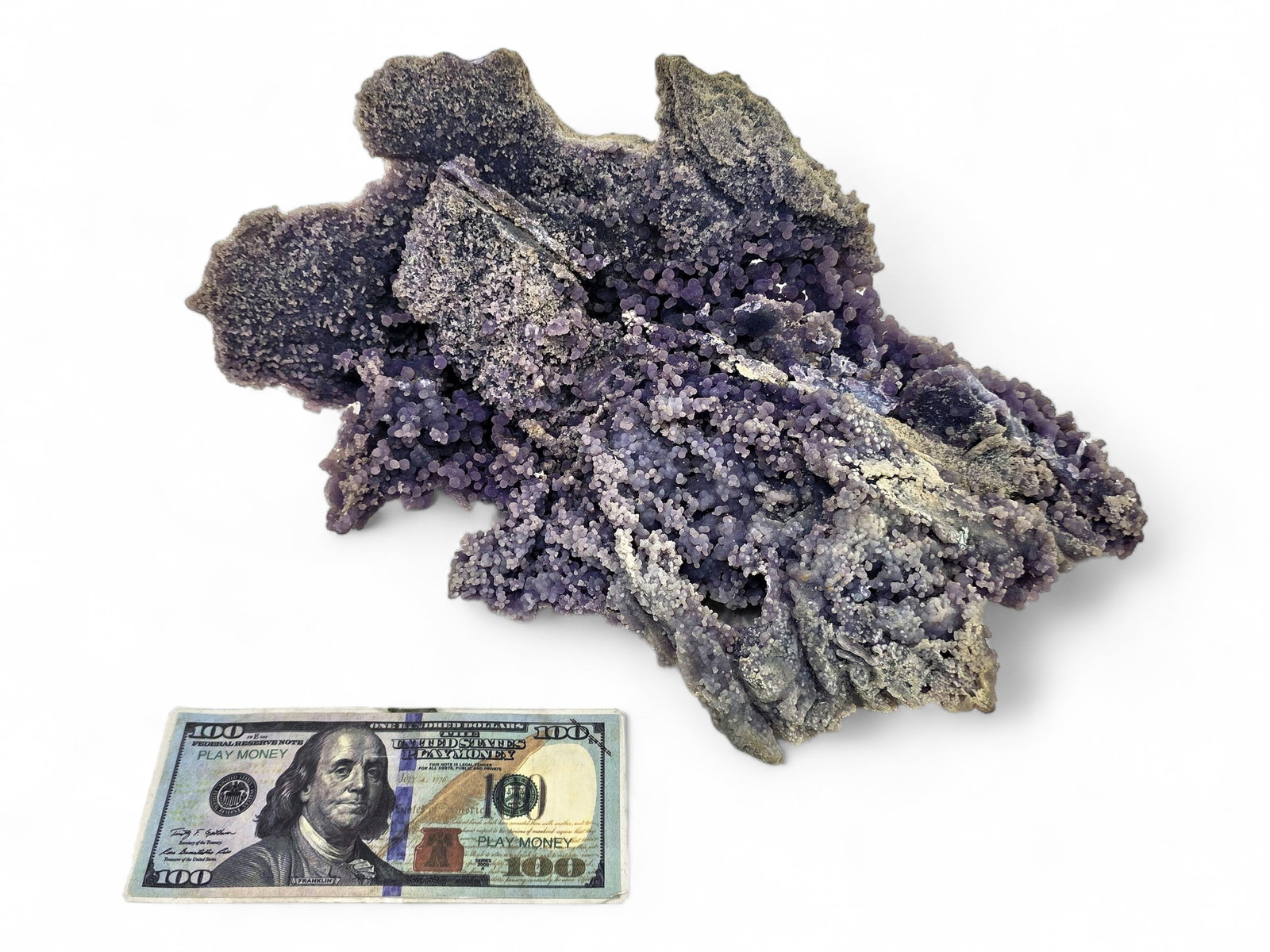 Large West Java Grape Agate Crystal Cluster – 8.8 lbs - 8