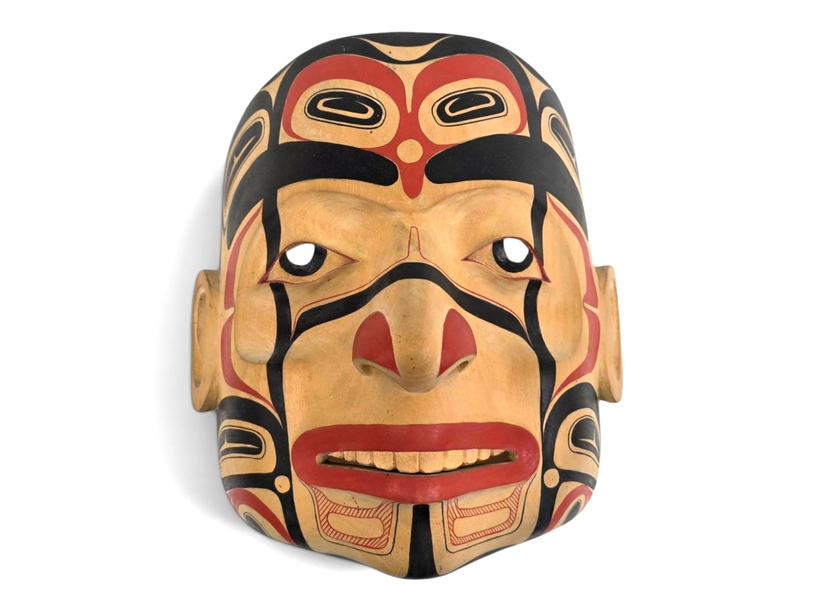 Northwest Coast Native Formline Portrait Mask – Glen Rabena (1 of 9)