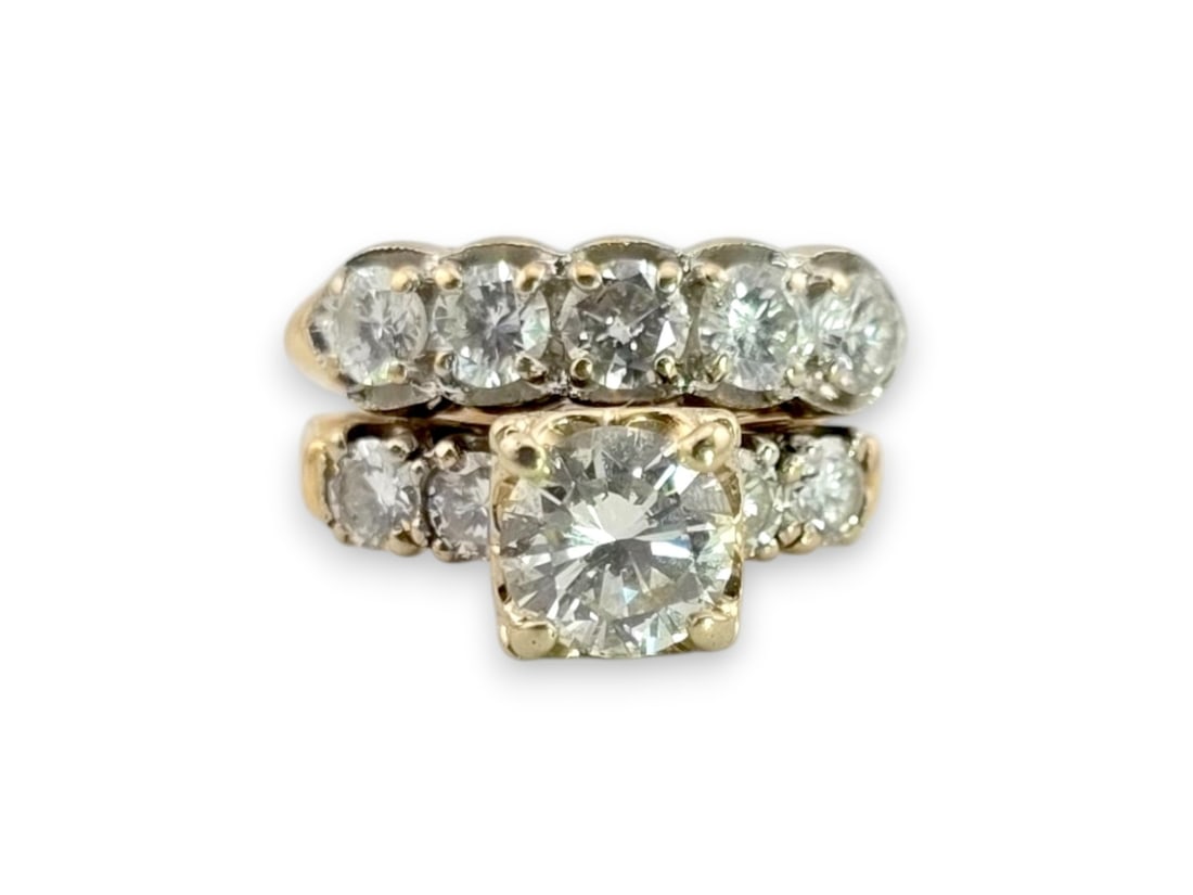 14K Gold 2.85 CTW Diamond Bridal Set (1 of 11)