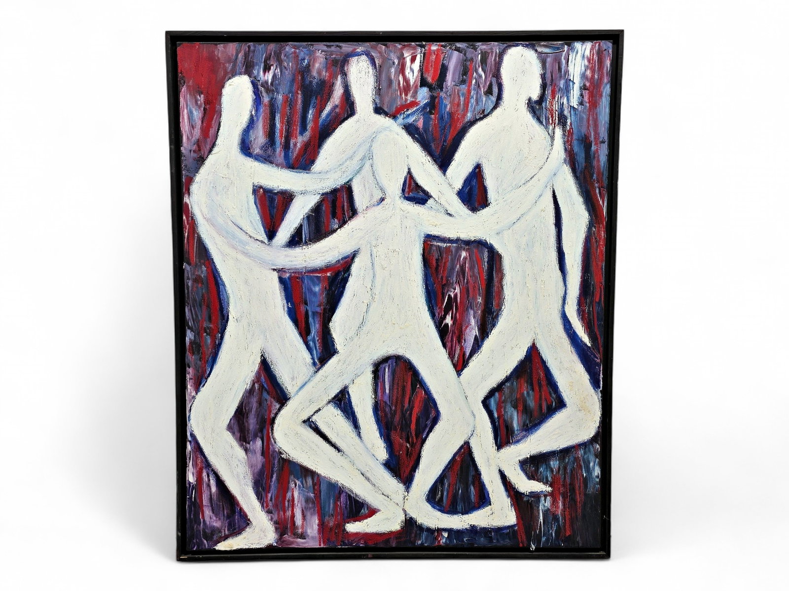 Alex Duff Combs Large Format Abstract Figural Acrylic Painting (1 of 5)