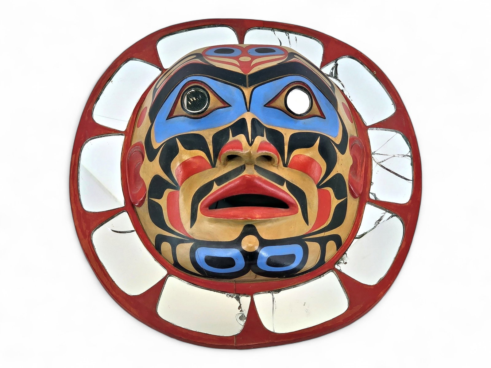 Northwest Coast Mirrored Moon Mask – John Livingston (1 of 10)