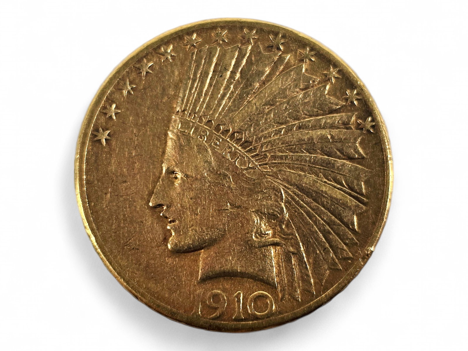 1910 Indian Head Ten Dollar Gold Eagle (1 of 2)