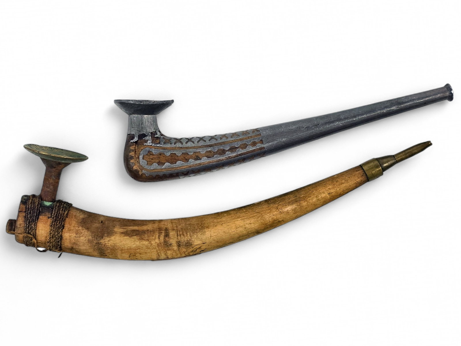 Pair of Late 19th Century Siberian Yup'ik Smoking Pipes (1 of 18)