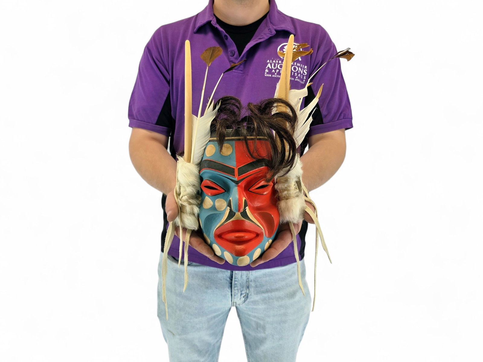 Kwakwaka'wakw Drowned Man Mask - Wayne Alfred (1 of 12)