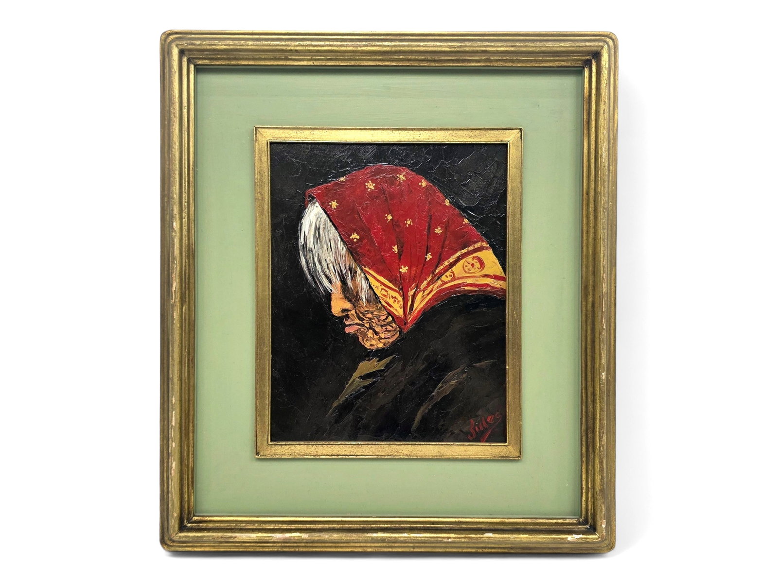 Jules B. Dahlager "Horse Creek Mary" Oil Painting (1 of 4)