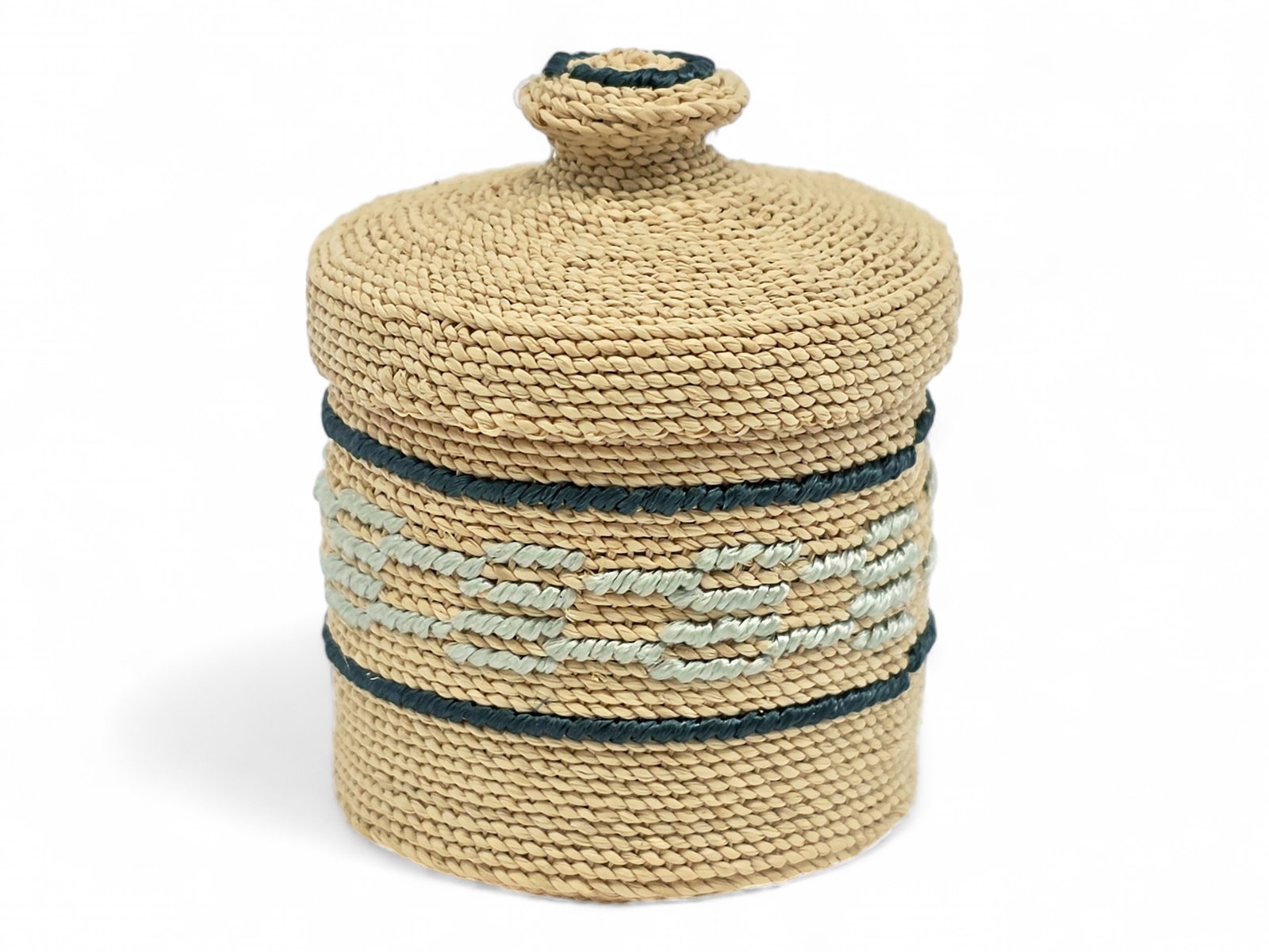 Diminutive Attu Aleut Rye Grass Basket - Sharon Kay (1 of 5)