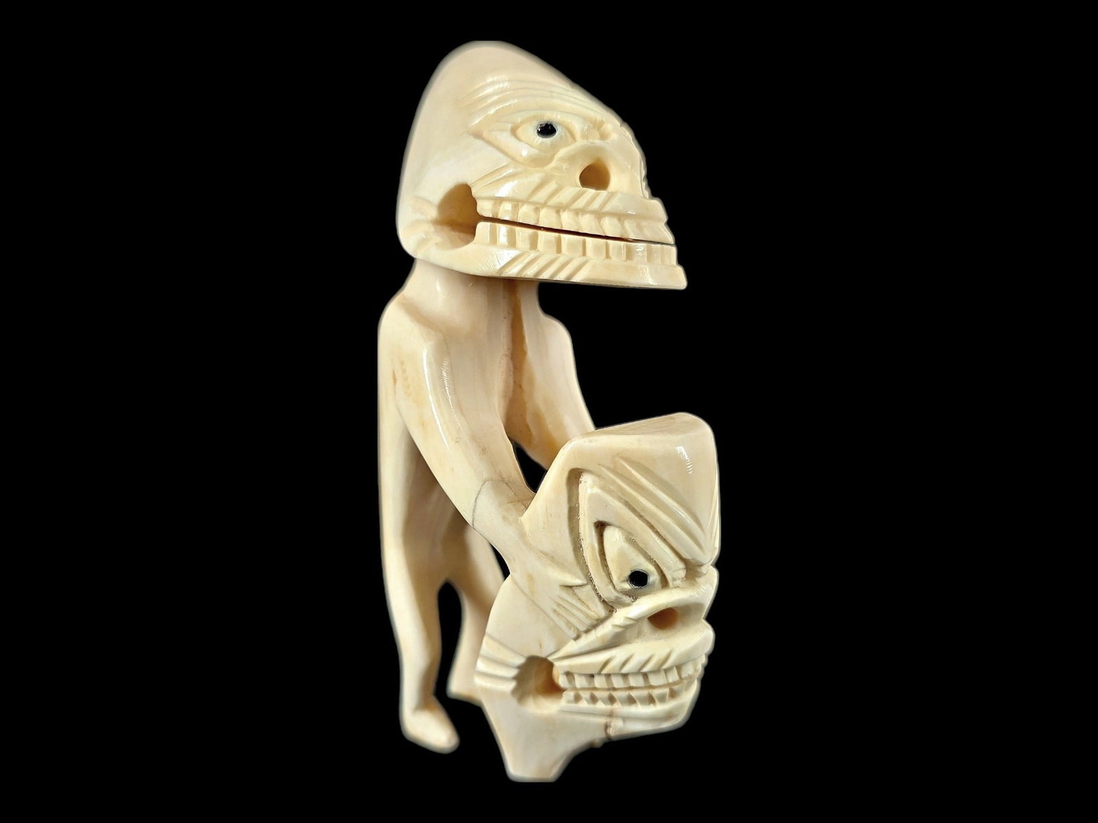 Greenlandic Inuit Whale Tooth Tupilaq Figure (1 of 11)