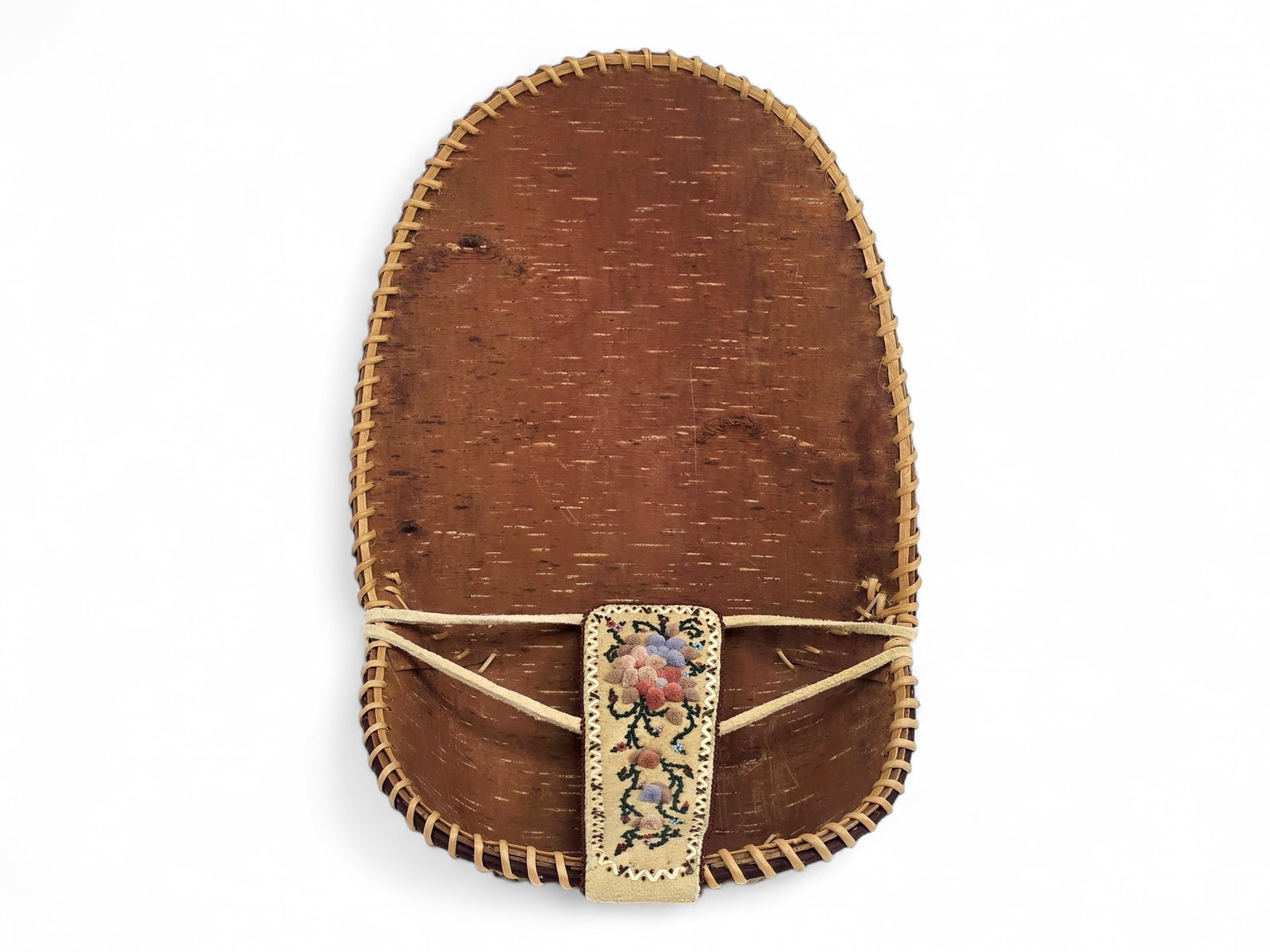 Athabascan Tufted Caribou Fur & Birch Bark Baby Carrier - Emma Hildebrand (1 of 9)
