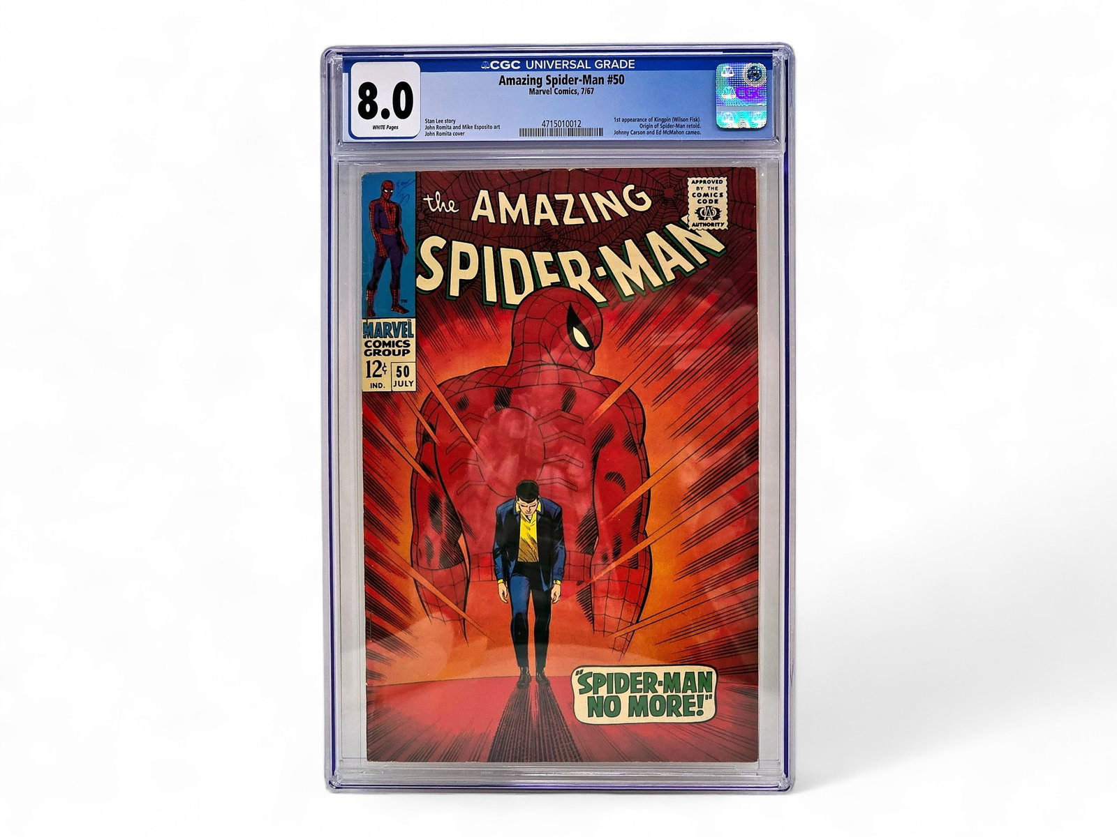 The Amazing Spider-Man #50 Comic Book - CGC 8.0 (1 of 3)