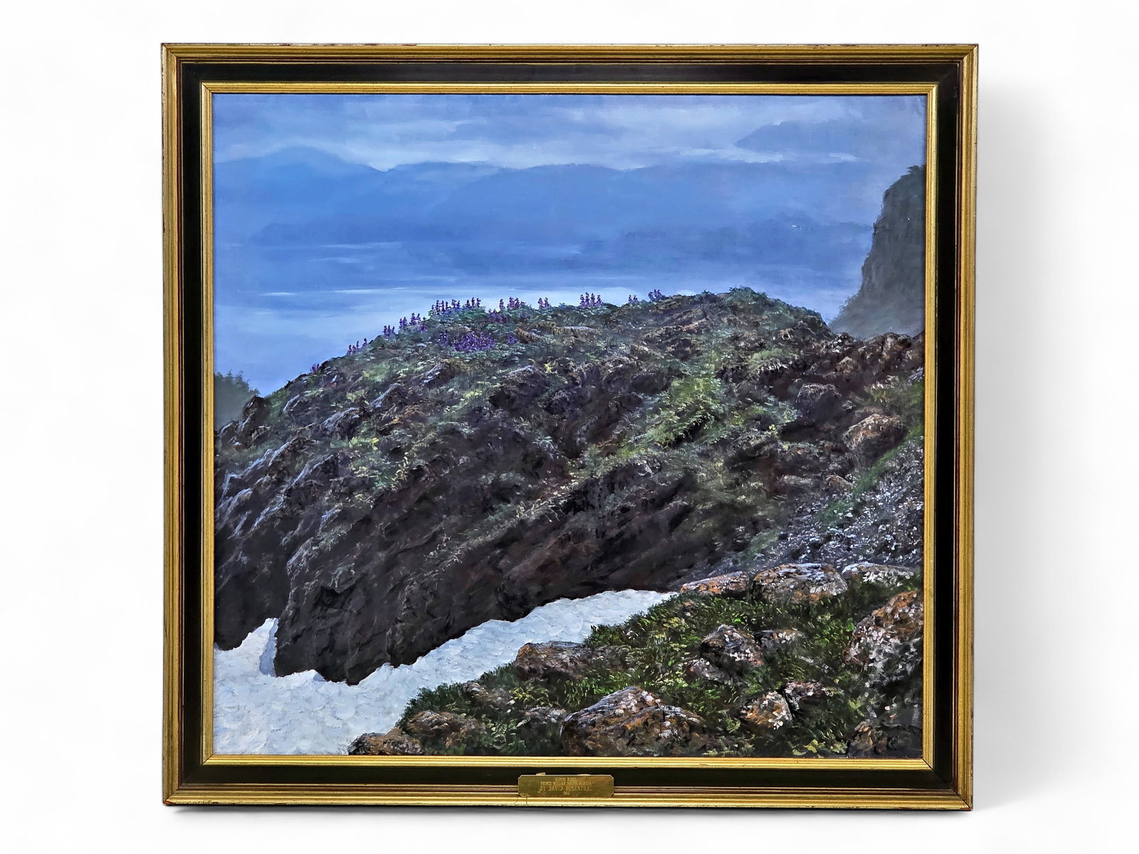 David Rosenthal "Alpine Ridge, Prince William Sound, Alaska" Oil Painting (1 of 7)