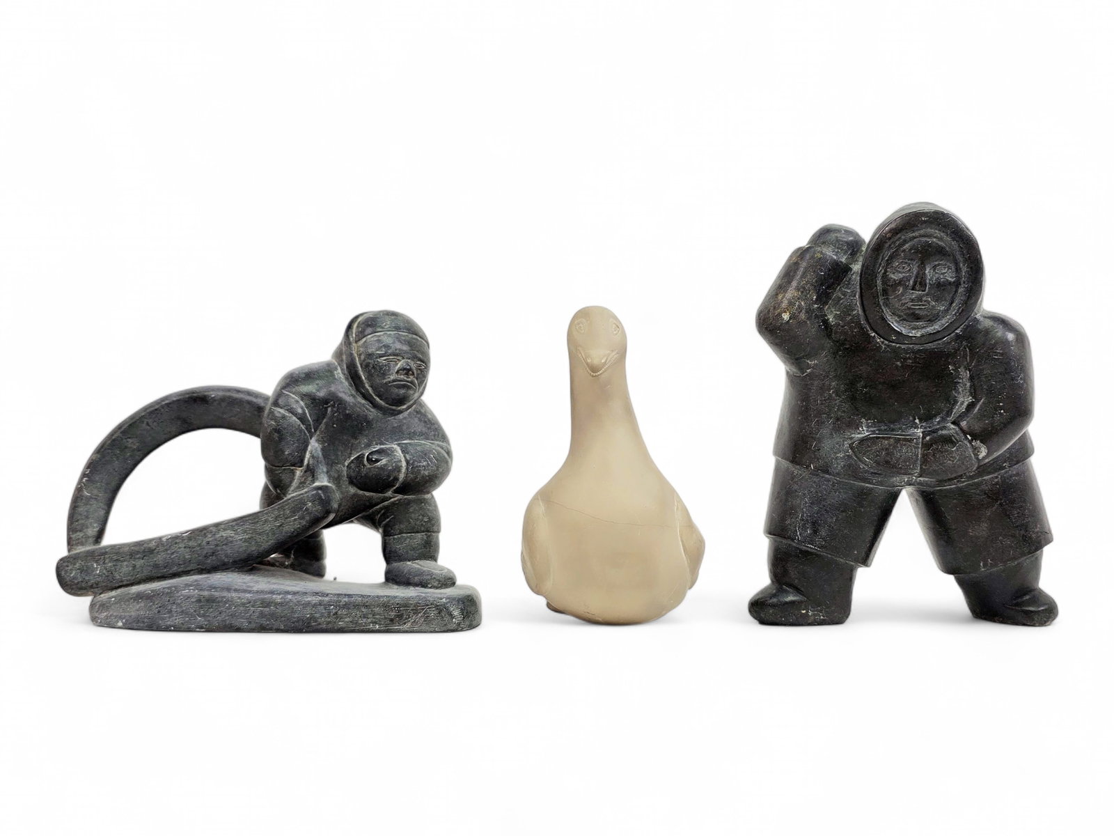 Three Inuit Stone Carvings (1 of 15)