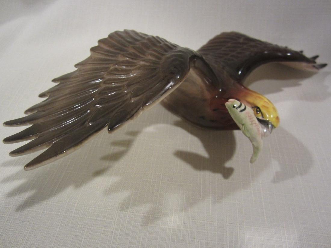 Vintage Holt-Howard Eagle & Fish Porcelain Figurine: Stock # A2577 - Vintage Holt-Howard Eagle & Fish Porcelain Figurine Very Rare -- Made in 1959 - No chips, cracks, or crazing. Approximately 9.75" wingspan x 5.0" long x 2.5" high Please see all photos