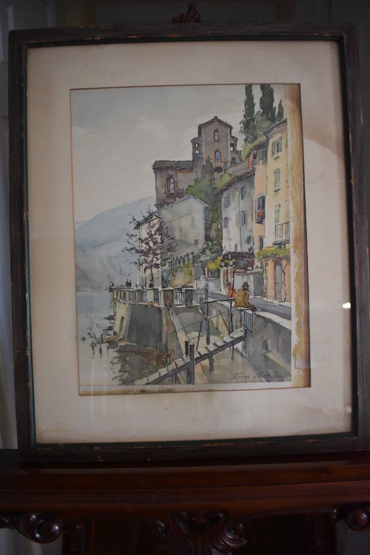 Pierre Chatillon Print - Lakeside Streetscape - Framed (1 of 12)